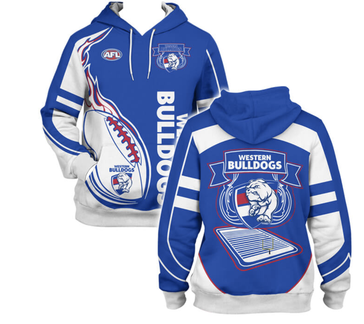 Western Bulldogs Football Club Hoodie For Fans A15