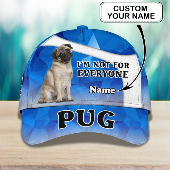 My Dog Pug Personalized Name All Over Print Classic Cap For Dog Lovers