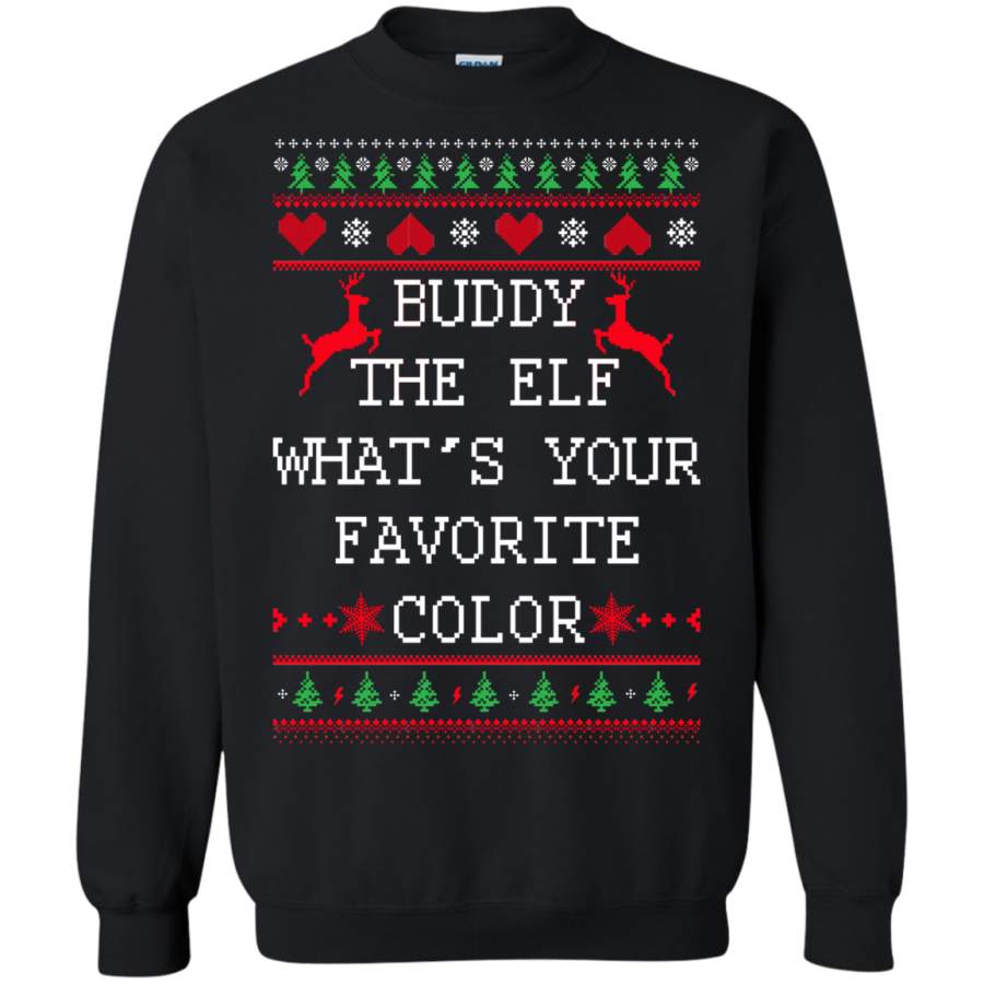 AGR Buddy The Elf What’s Your Favorite Color Sweatshirt