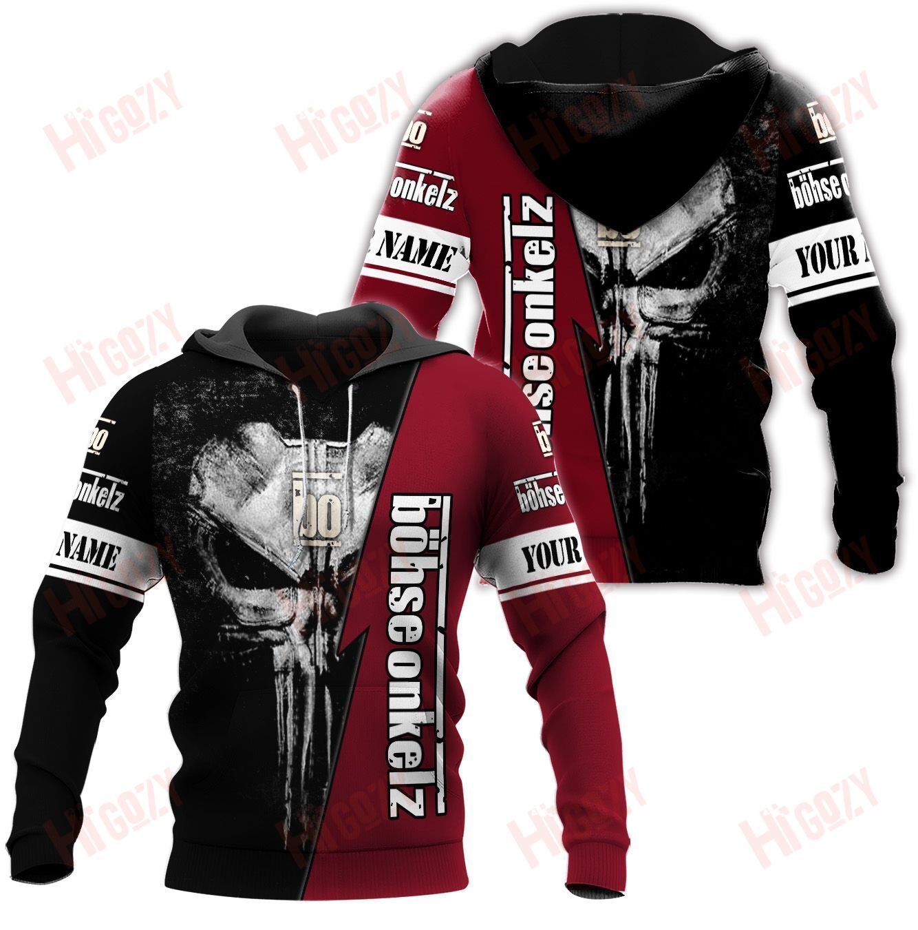 Bohse Onkelz Hoodie, Bohse Onkelz 3D All Over Printed Clothes – Mt698