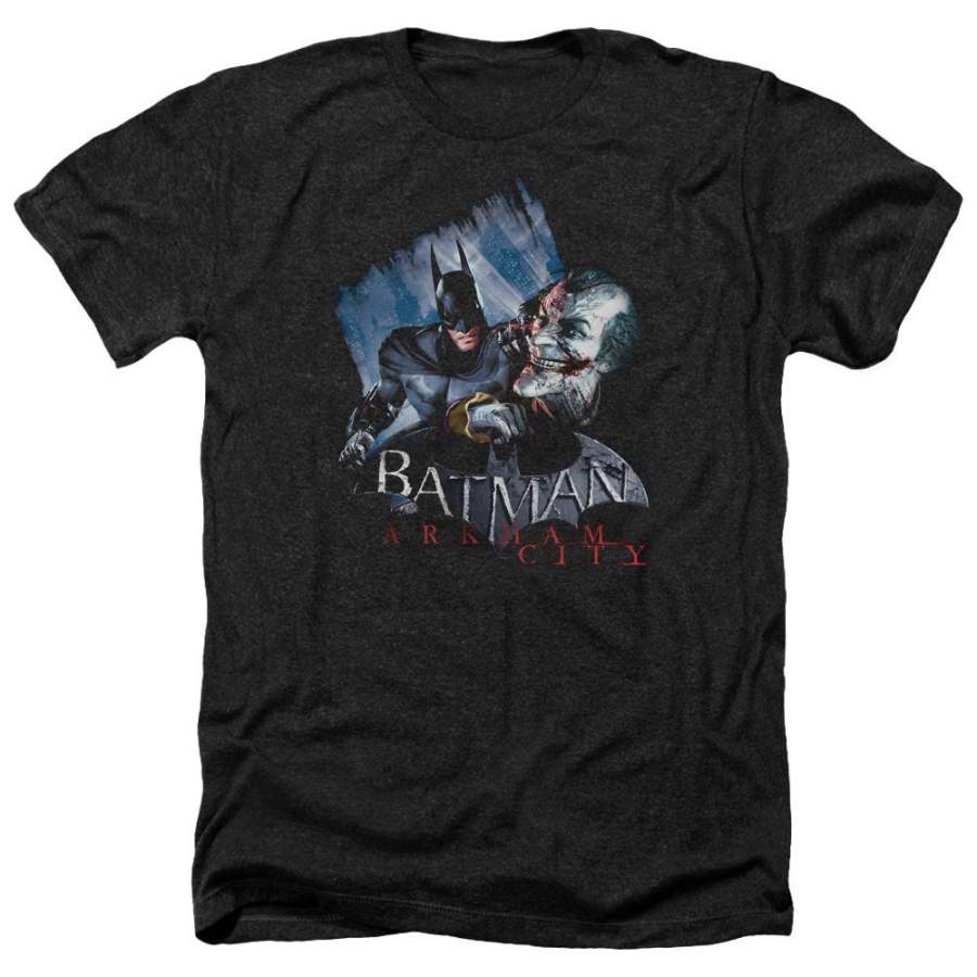 Batman – Arkham Jokes On You! Men’s Heather T-Shirt