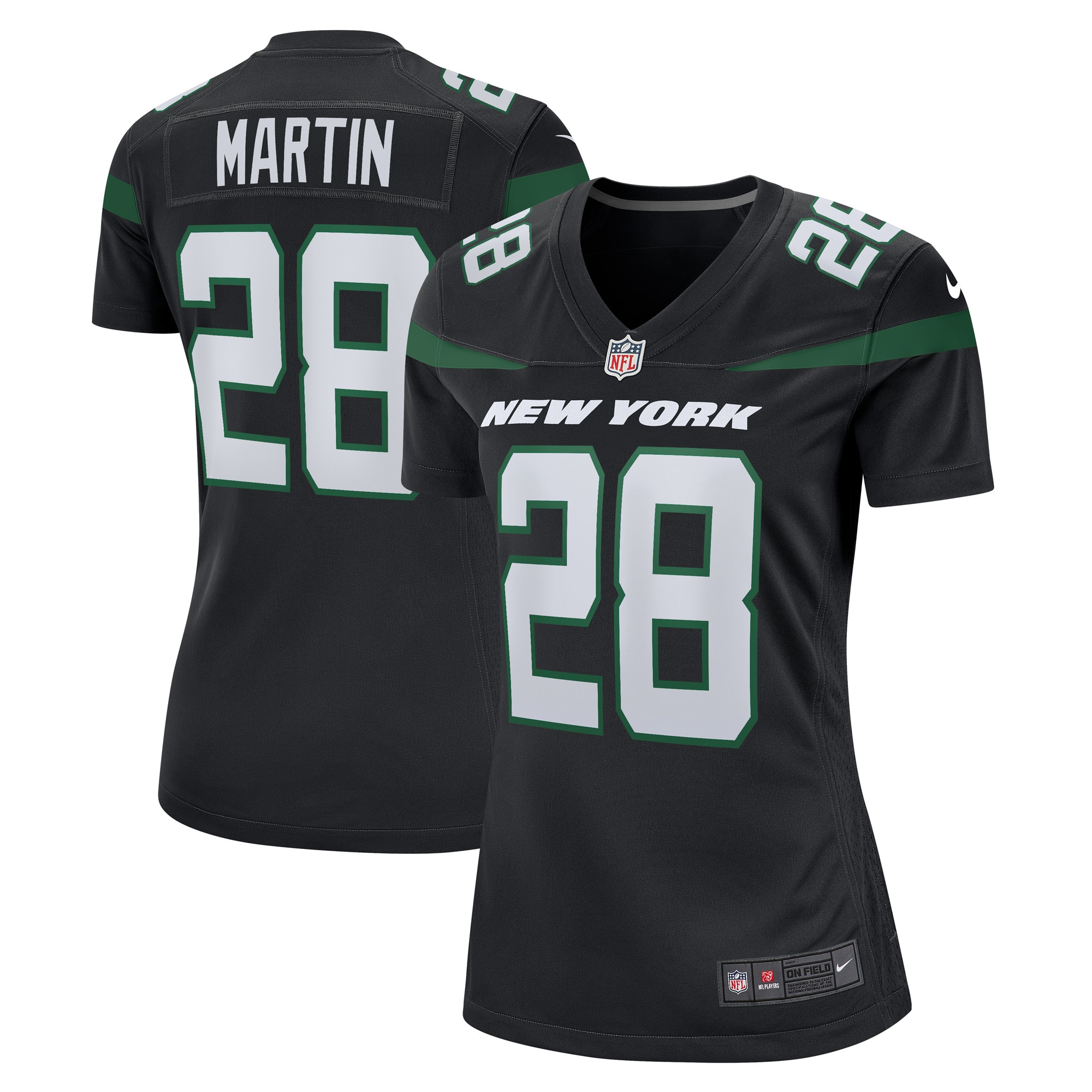 Women’s New York Jets Curtis Martin Black Retired Player Jersey