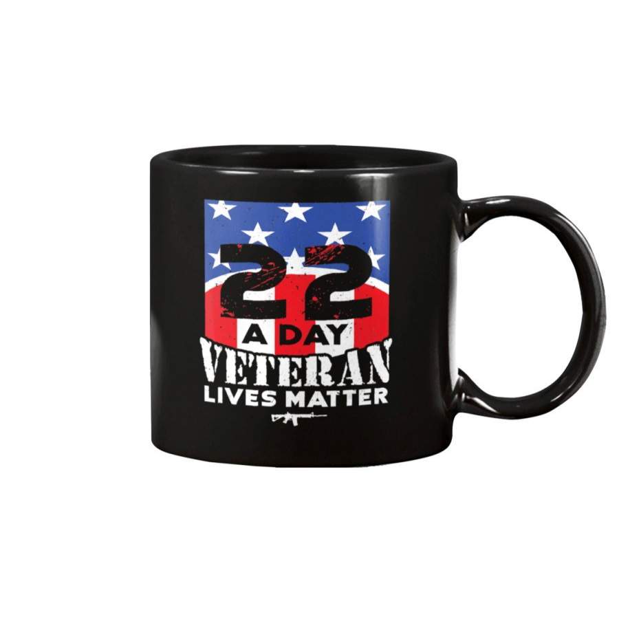 22 Day Veteran Lives Matter Mug Suicide Awareness Mug