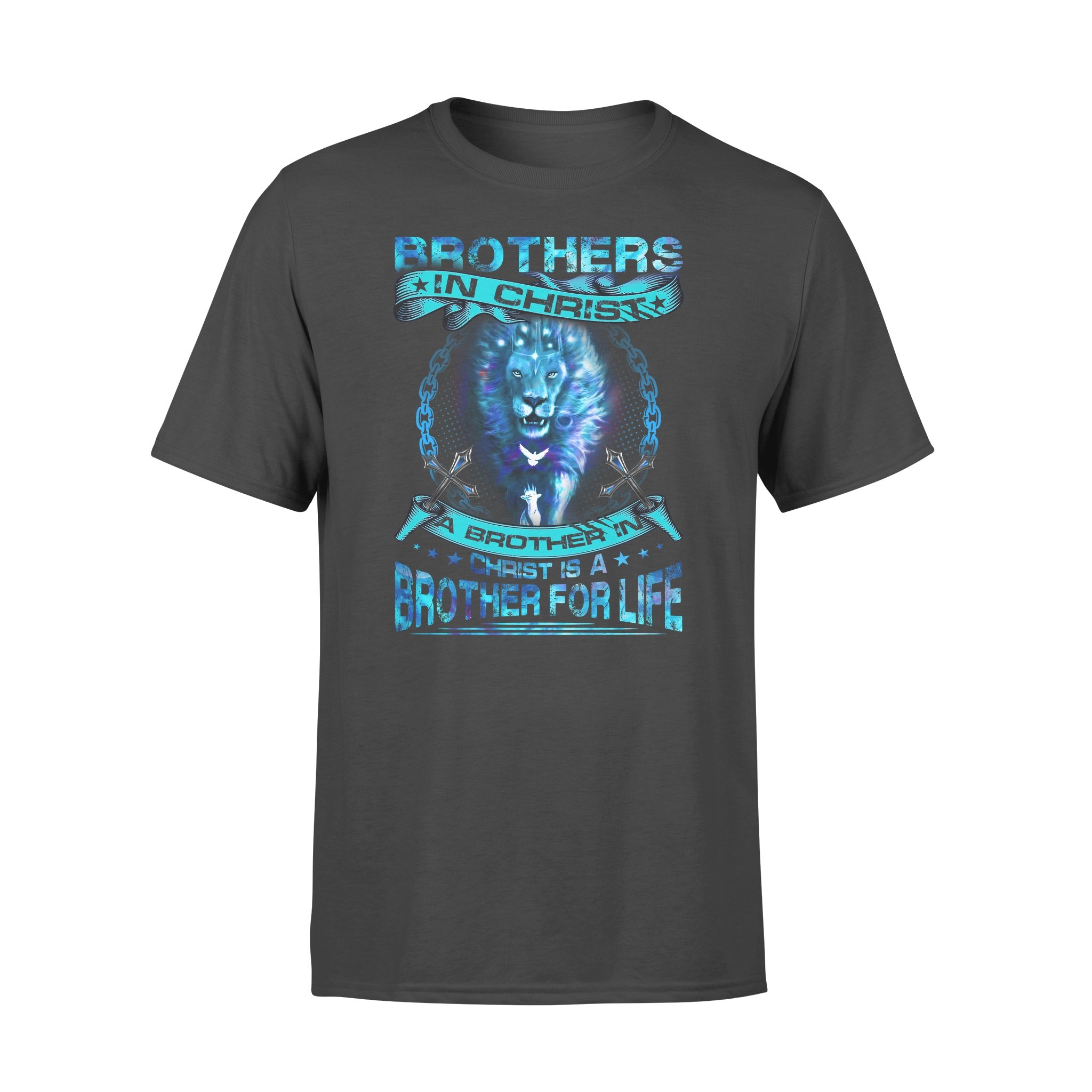 Awesome Family Gift – God – Lion – A Brother In Christ Is A Brother For Life T-shirt