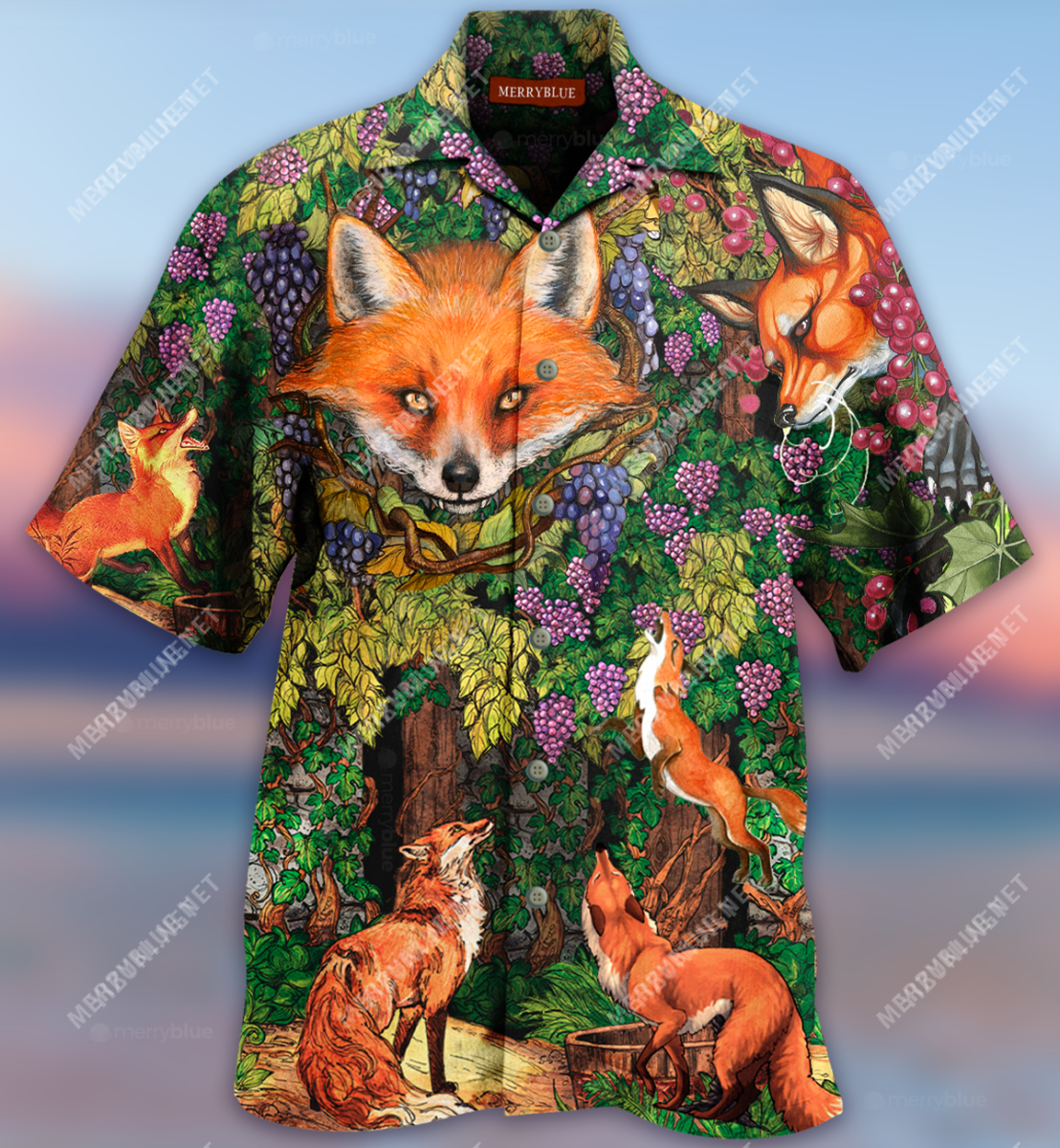 The Grapes Are Said Fox Unisex Hawaii Shirt Ha7747