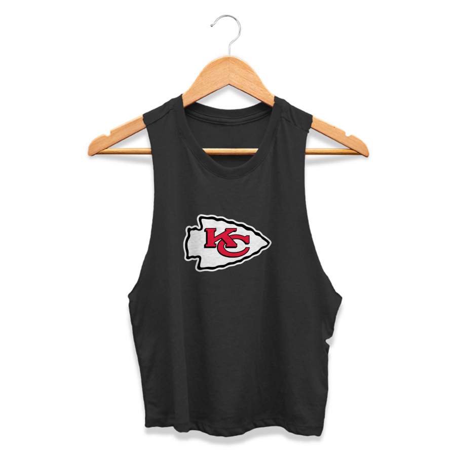 Kansas City Chiefs Kc Football CPY Womans Crop Tanktop Tee