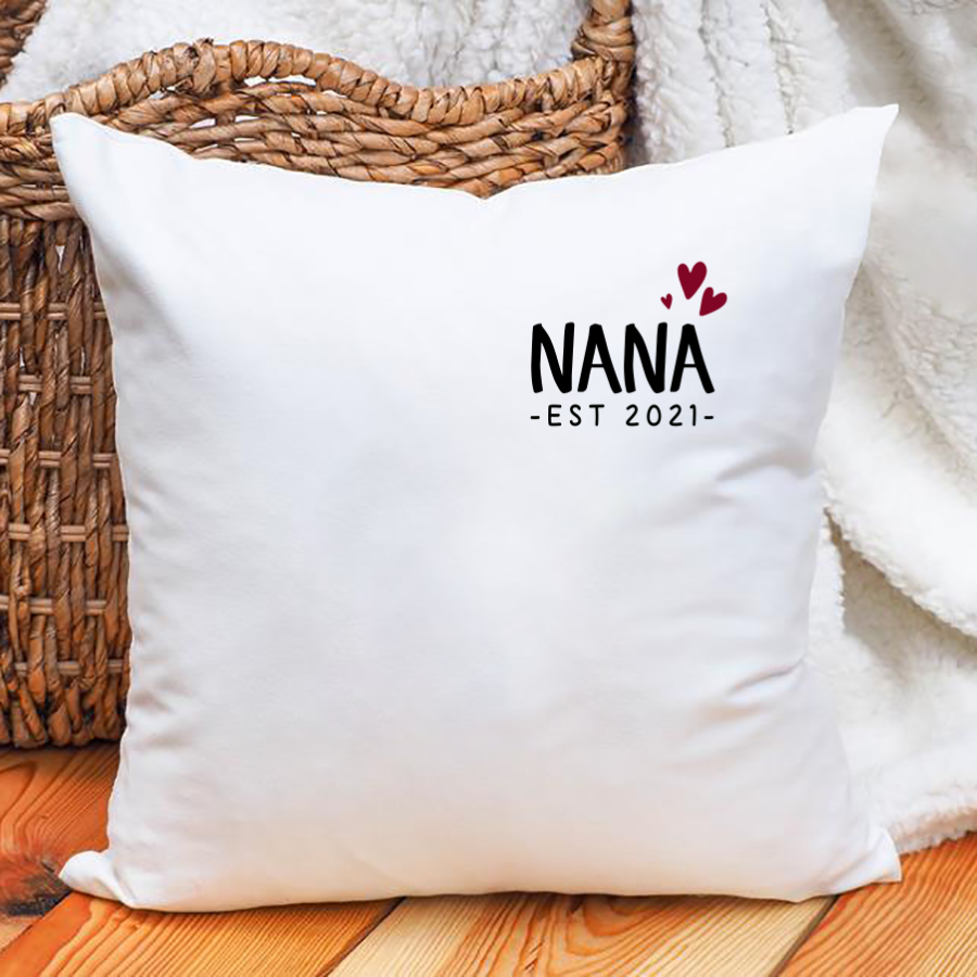 Nana Est Heart Pillow