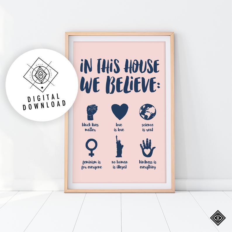 Resist Printable, Lgbtq Print, Feminist Poster, Black Lives Matter Prints