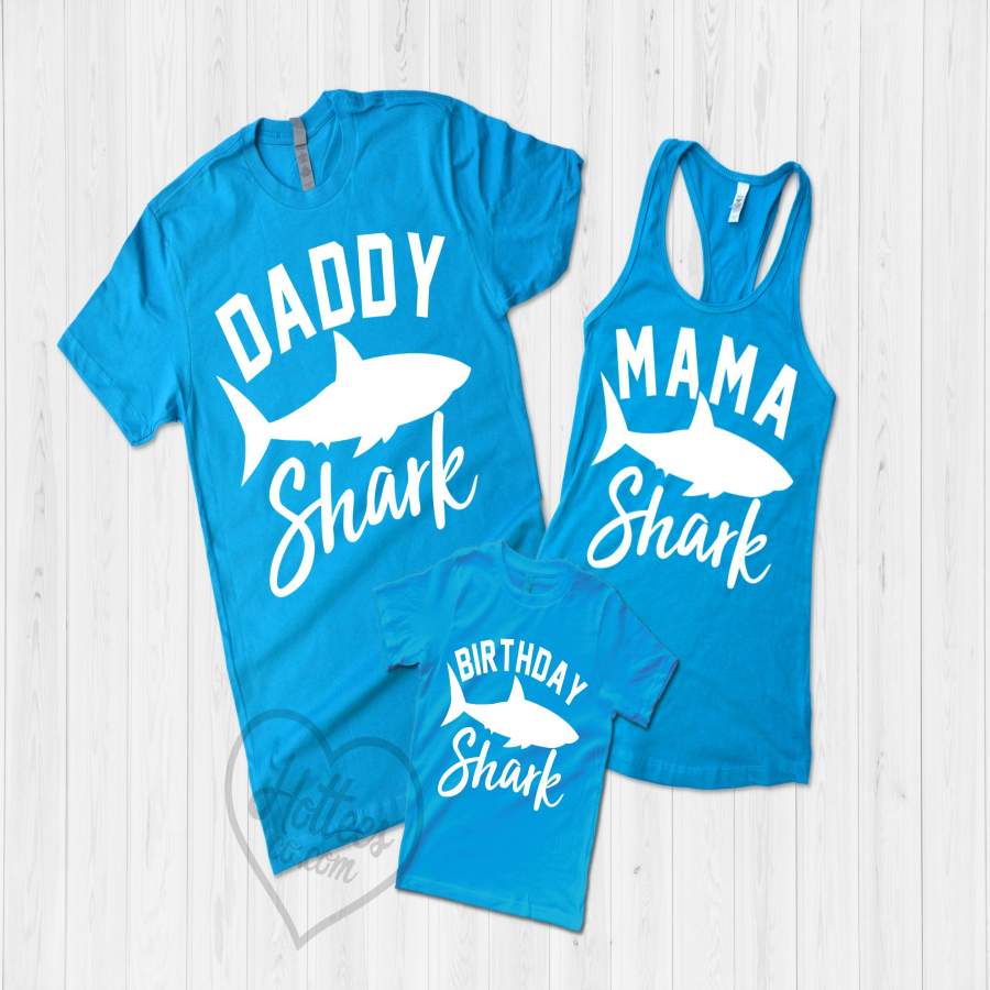 Baby Shark Family Shirts