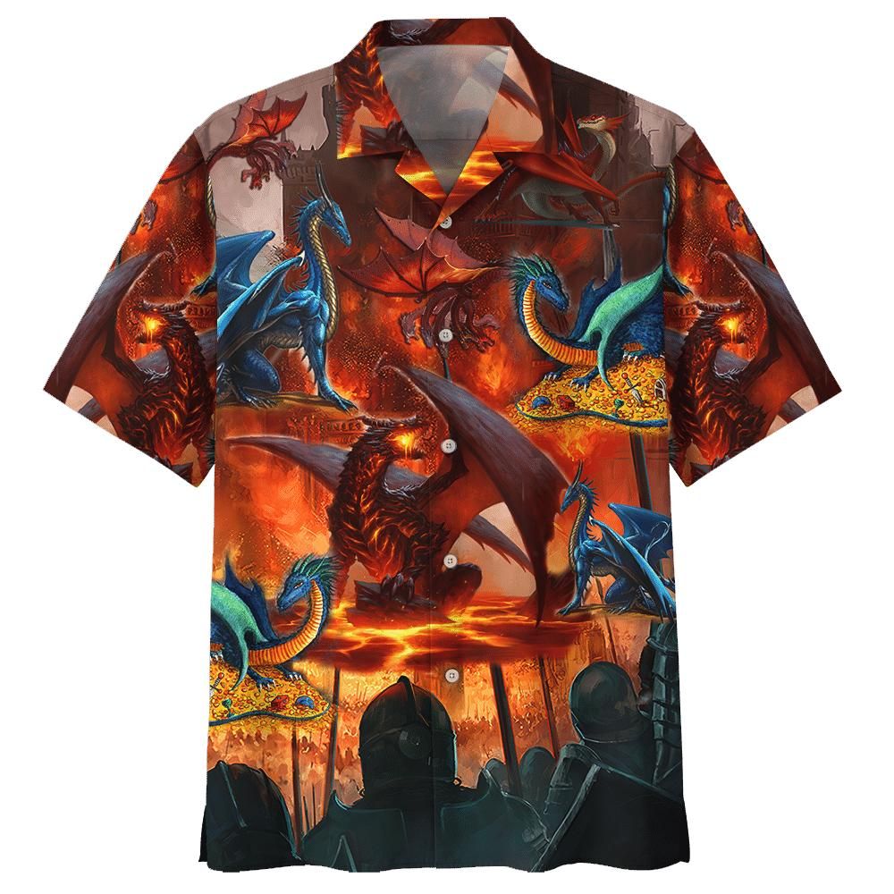 Dragon Aloha Hawaii Shirt Colorful Short Sleeve Summer Beach Casual For Men And Women Ha58348