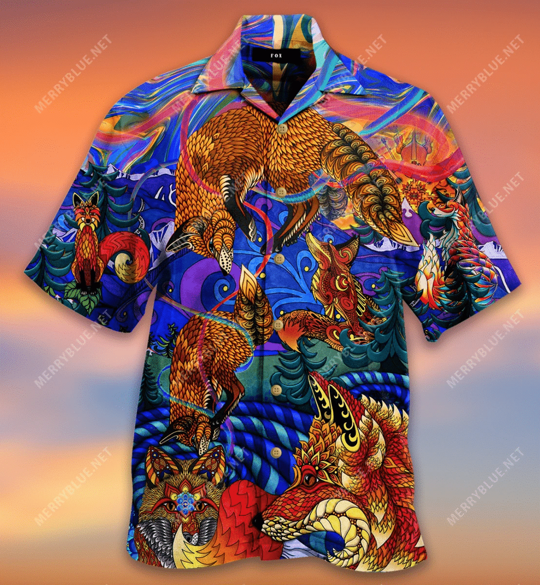 Check Out This Awesome Foxy Mandala Hawaii Shirt Ha22443