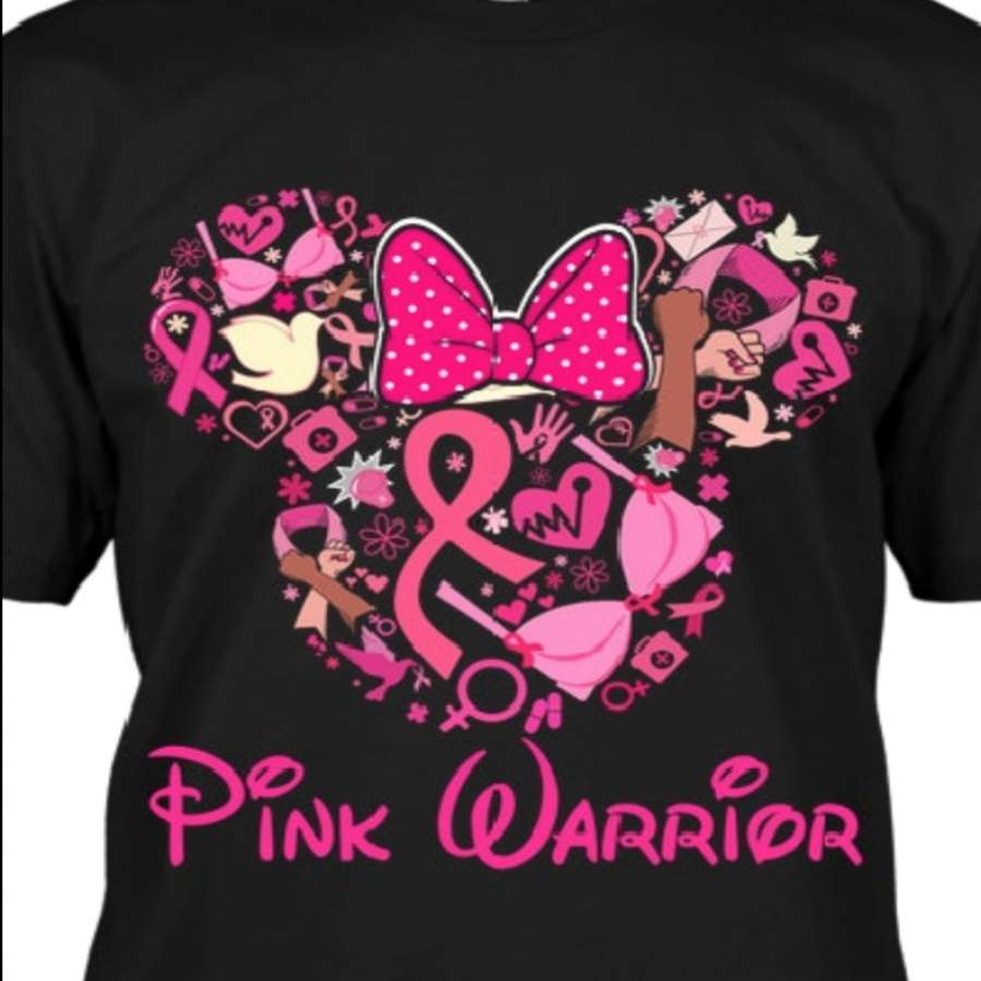 Pink warrior – Gift for Breast Cancer Awareness Support T-shirt