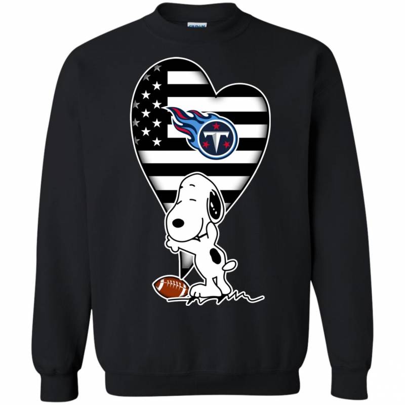 Tennessee Titans Snoopy In My Heart Sweatshirt T-Shirt