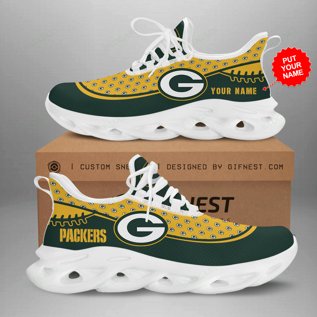 Green Bay Packers Yezy Running Sneakers Art 463