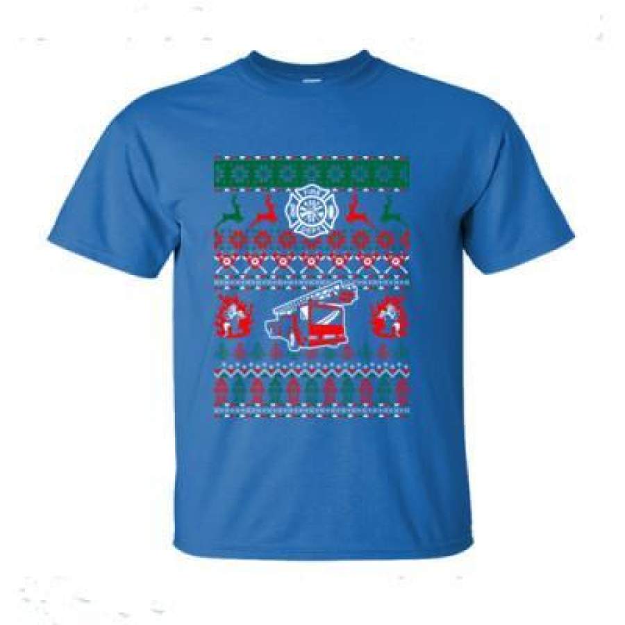 AGR Firefighter Ugly Christmas Sweater Xmas – Ultra-Cotton T-Shirt