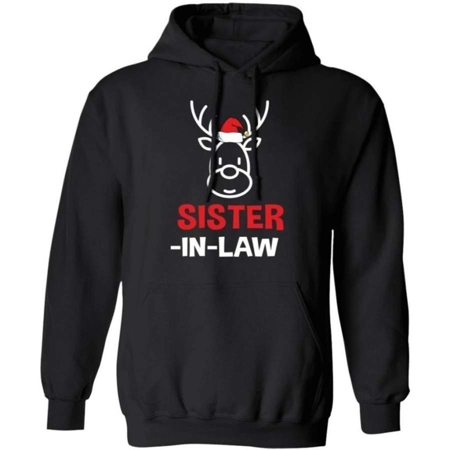 Reindeer Sister In Law Hoodie Family Christmas Hoodie Xmas Hoodie MT10