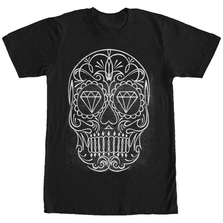 Aztlan Men’s Sugar Skull Diamond  T Shirt Black S