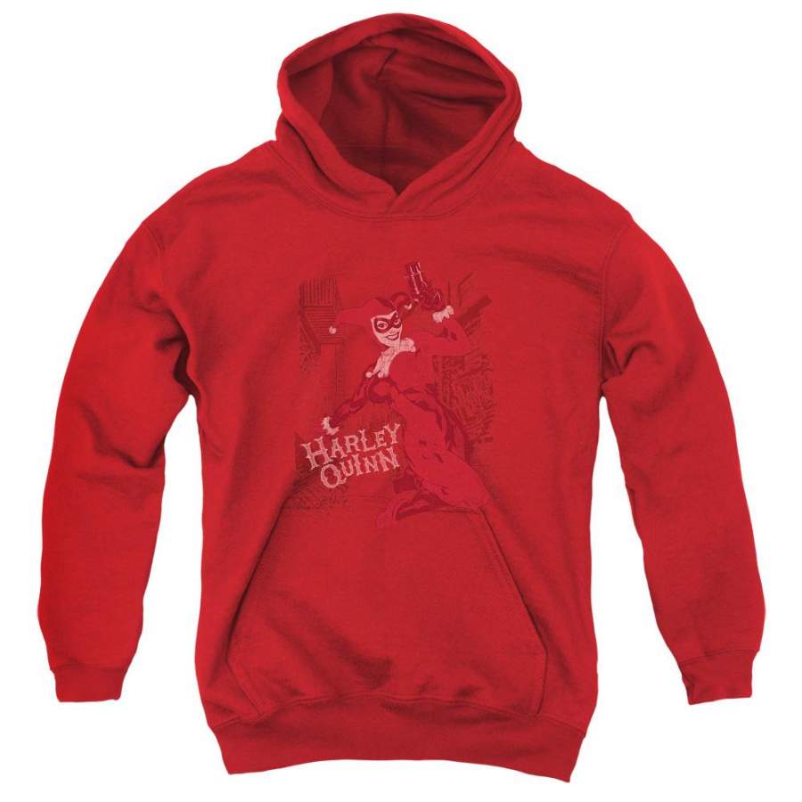 Batman – Harley’s Packing Youth Pull Over Hoodie