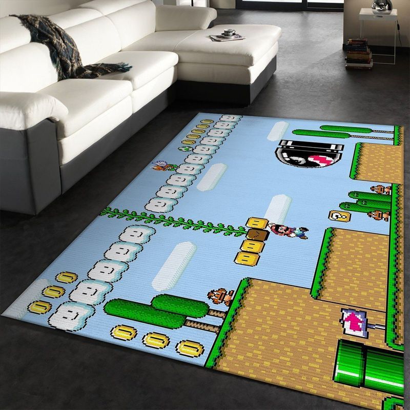 Super Mario 70 Area Rug Living Room And Bed Room Rug Gift Us Decor