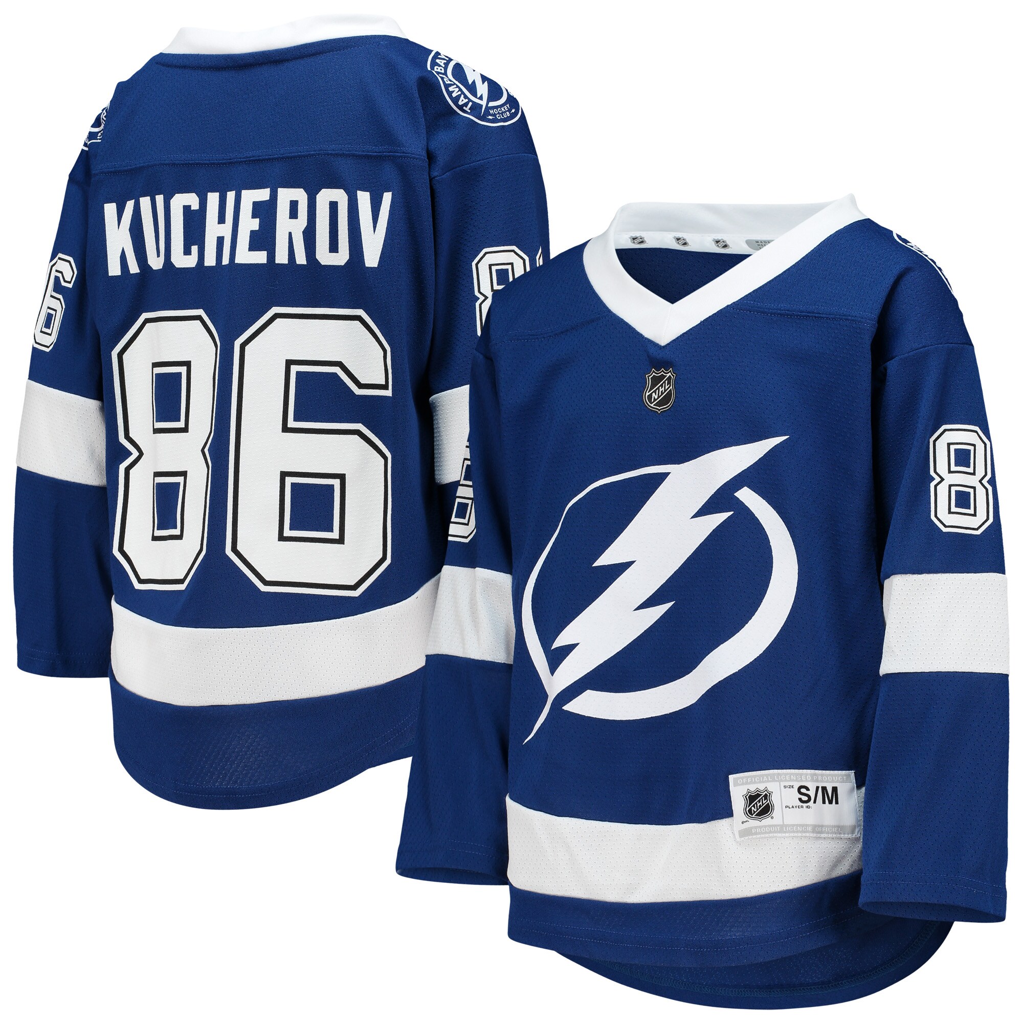 Youth Tampa Bay Lightning Nikita Kucherov Blue Home Player Jersey