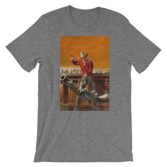 Vintage Wild West Cowboy Gun Shirt Cool Cowboy Shirts