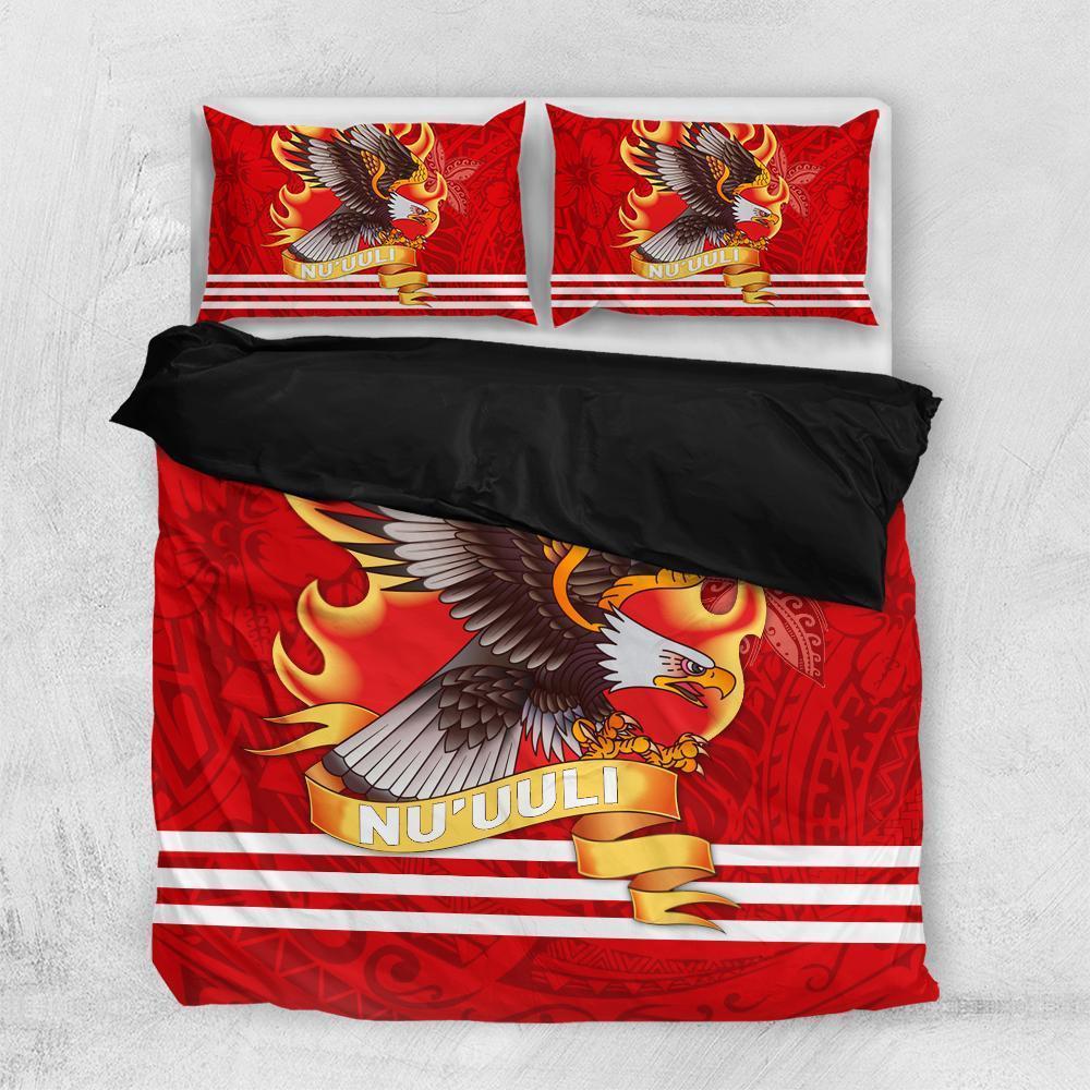 American Samoa Polynesian Nu Uuli Manulele Tausala Bedding Set All Over Printed