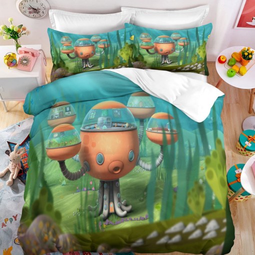 The Octonauts Barnacles 5 Duvet Cover Pillowcase Home Decor 3D Bedding Set 9600