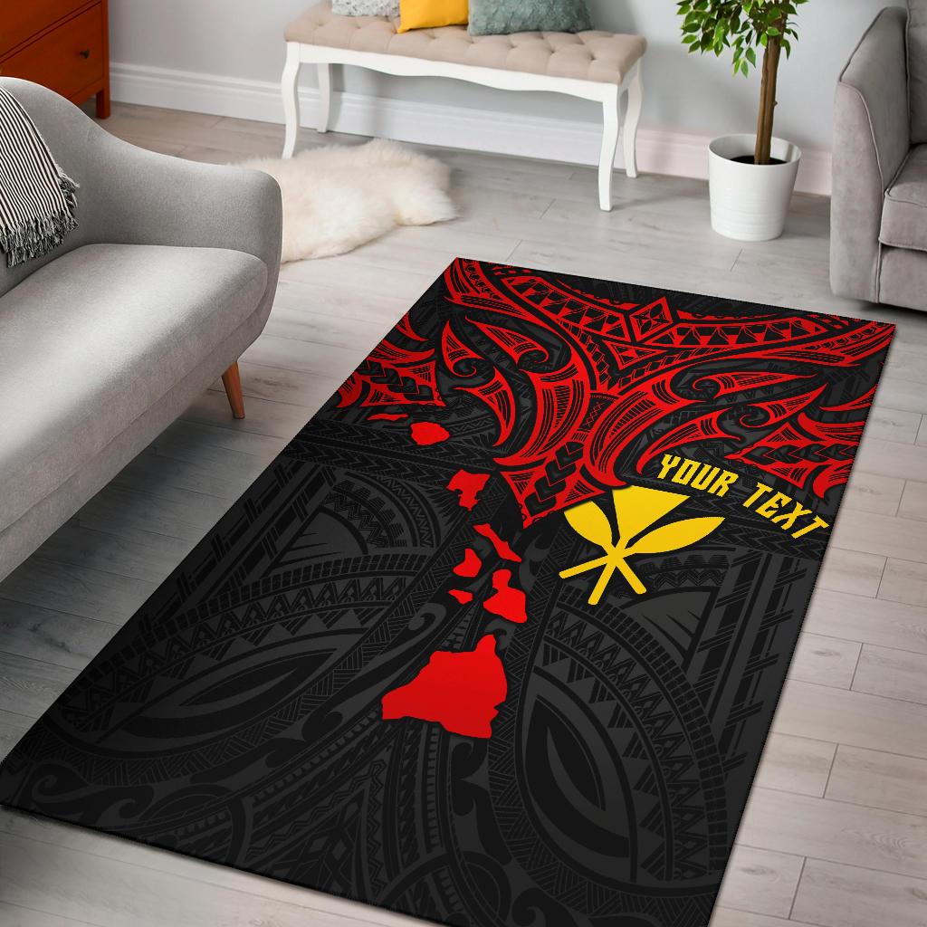 Hawaii Custom Personalised Area Rug – Polynesian Whale Tail