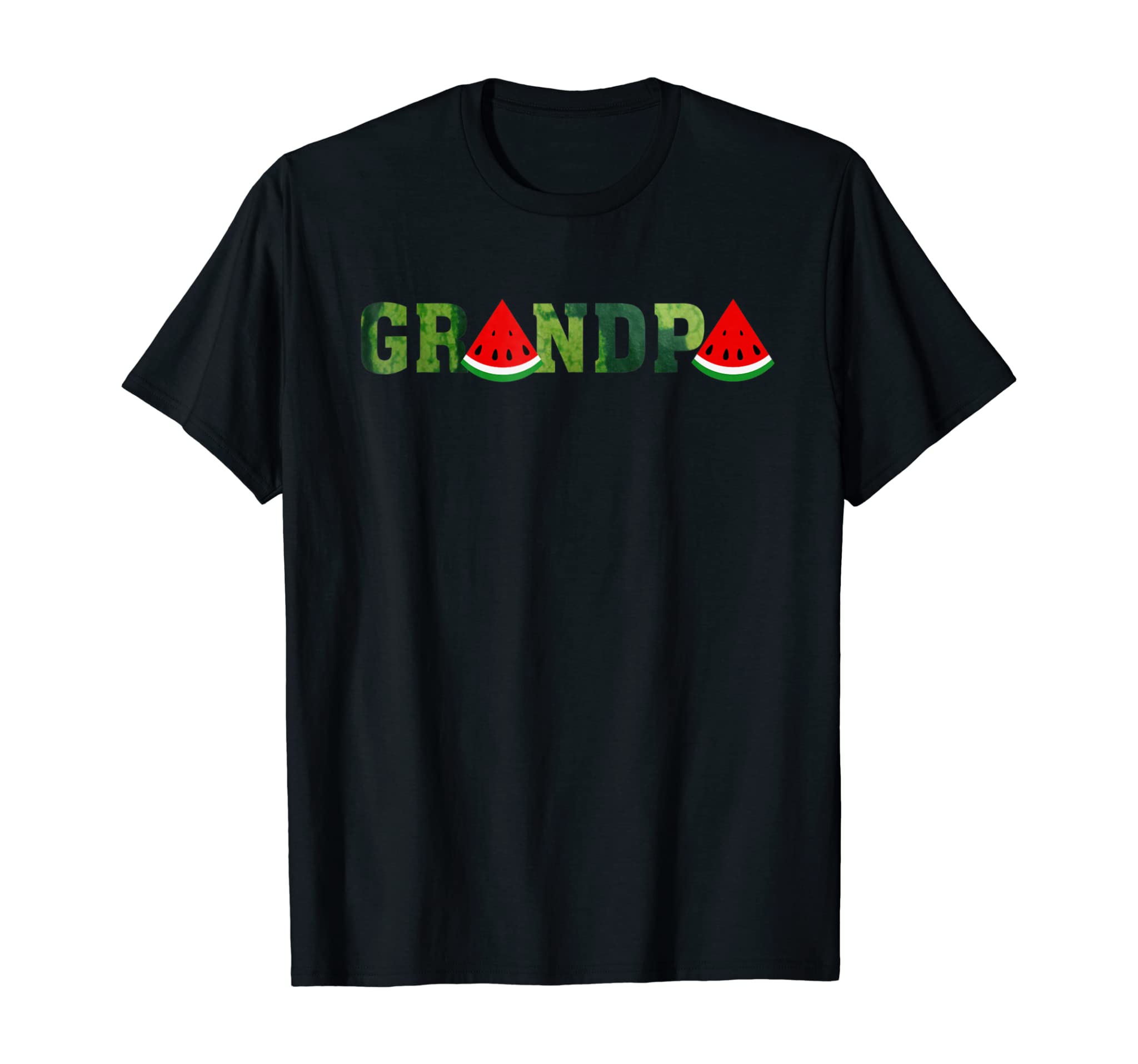 Grandpa Watermelon T-Shirt Summer Tropical Fruit Shirt