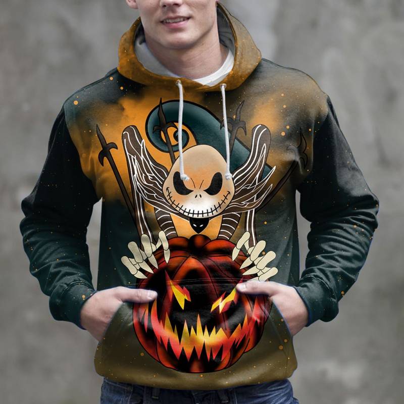 You Happy Jack Skellington Halloween 3D H16916 - All Over Print Unisex Hoodie
