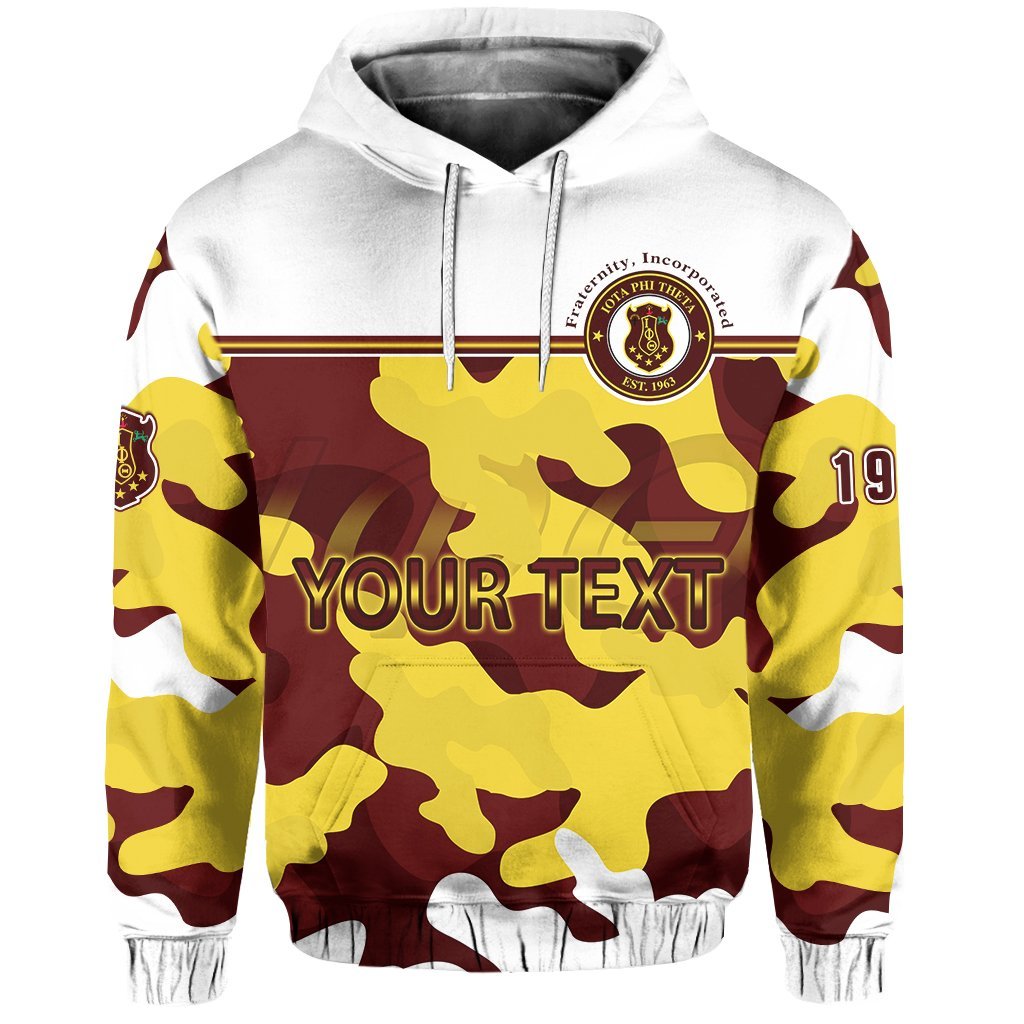 (Custom Personalised) Motto Iota Phi Theta Hoodie Camouflage Lt13