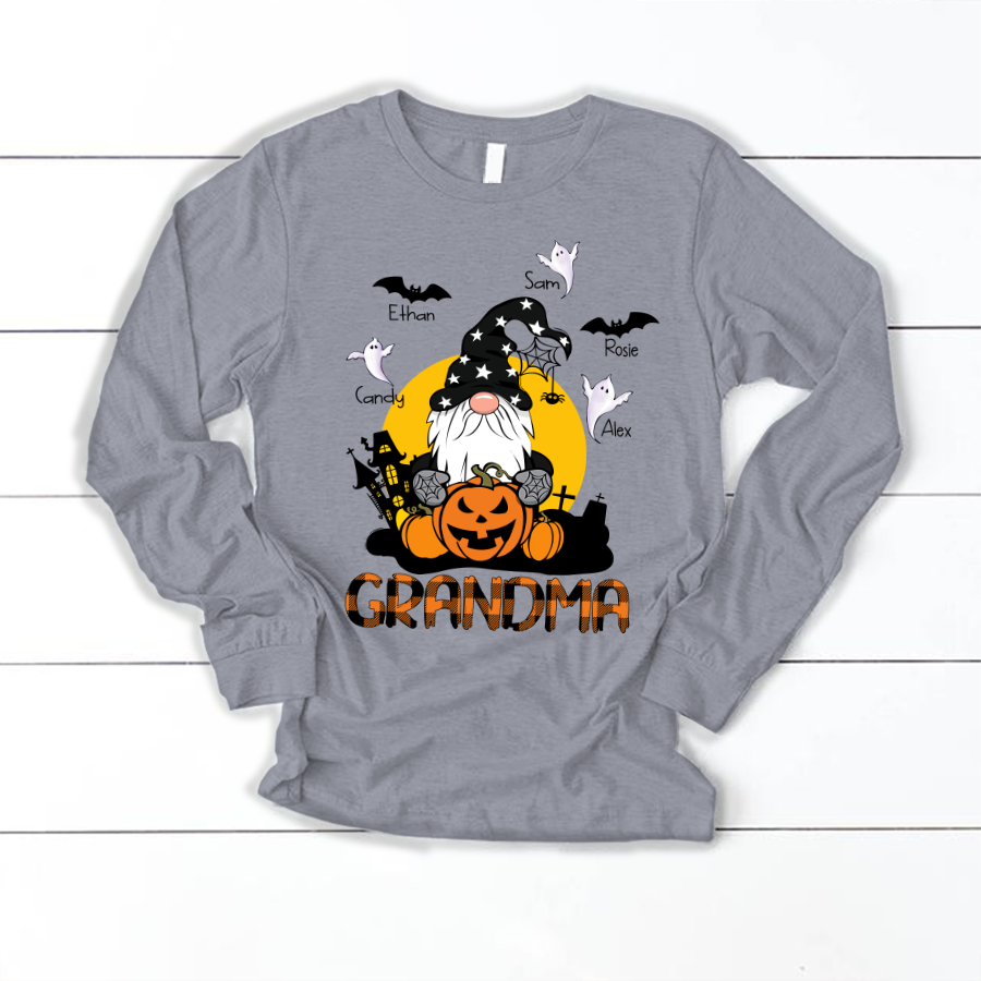 Grandma And Grandkids Gnome Halloween Shirt