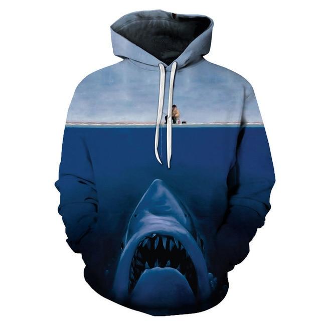 Shark & Man Hoodie