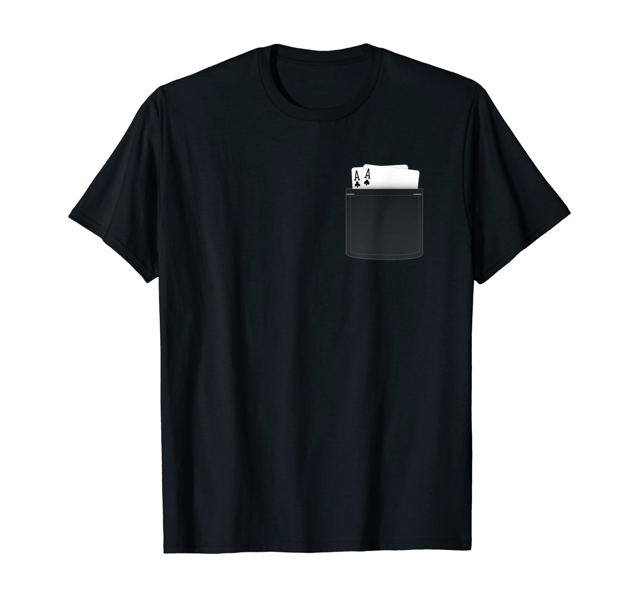 Pocket Aces Poker T-Shirt (Spades & Clubs)