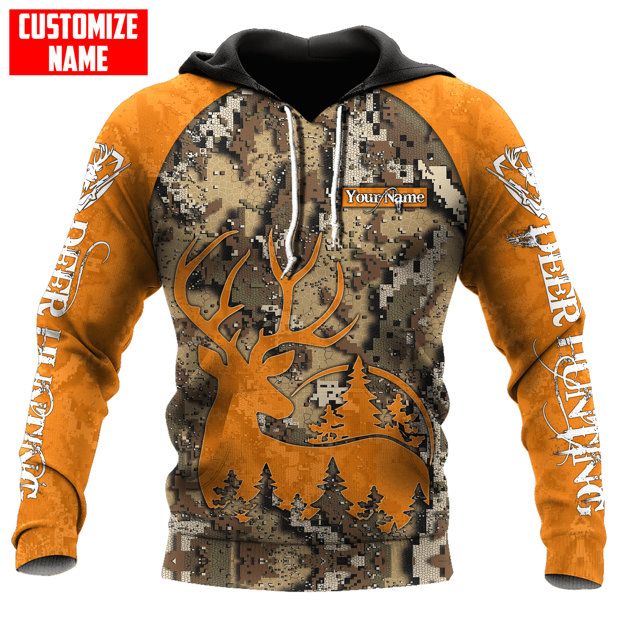 Personalized Name Deer Hunting Just The Tip I Promise 3D All Over Printed Shirts