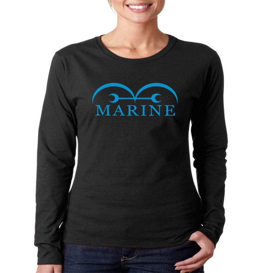 Marine One Piece Long sleeve T-shirt for Women