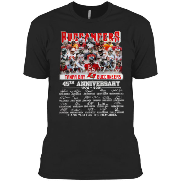 Buccaneers Tampa Bay Buccaneers 35Th Anniversary 1976 2021 Signatures Shirt