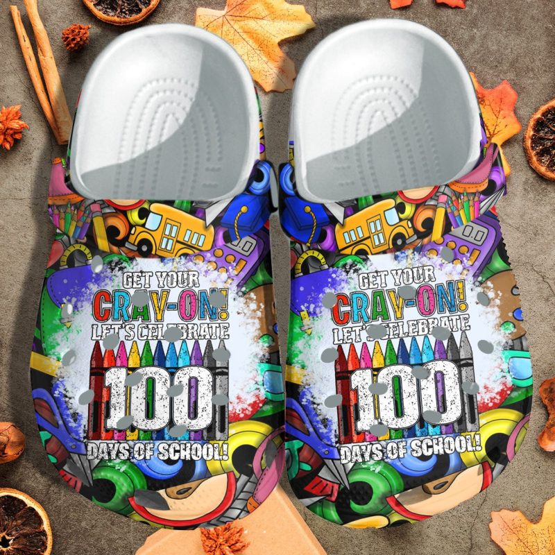 Get Your Crayon Shoes Crocbland Clog Gift For Teacher Student