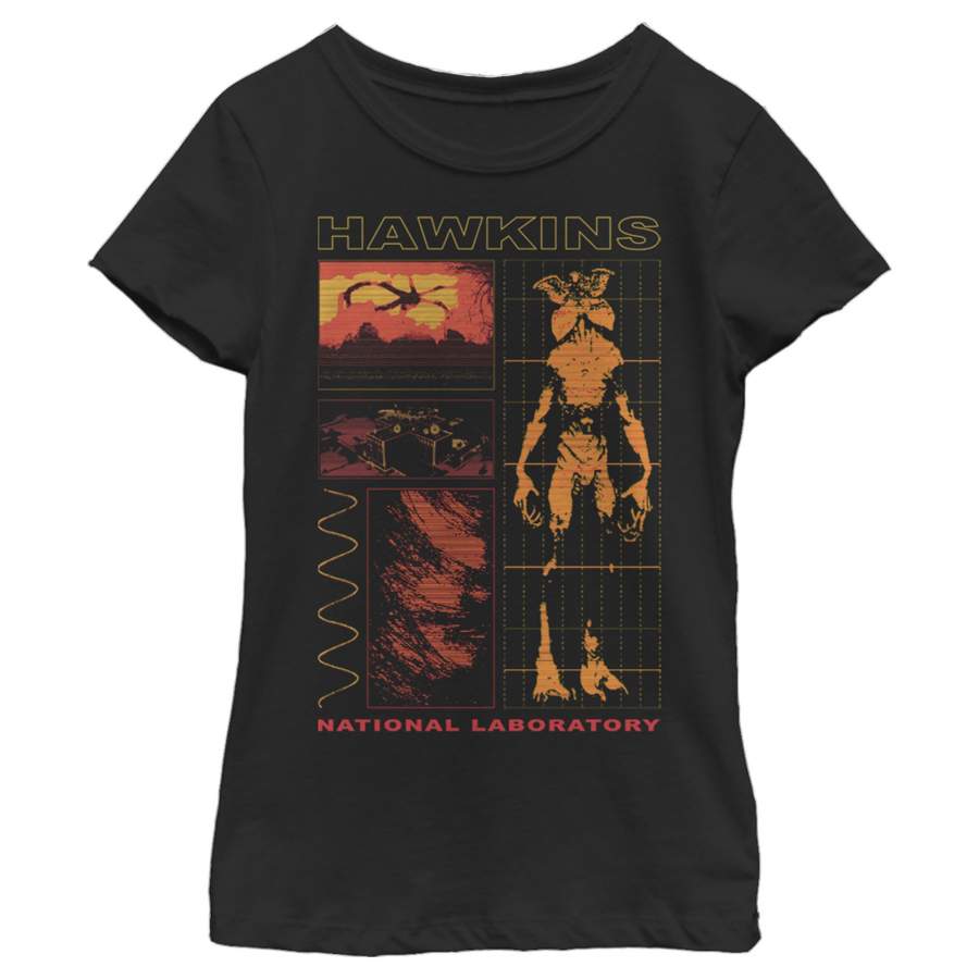 Stranger Things Girl’s Demogorgon Infrared  T Shirt