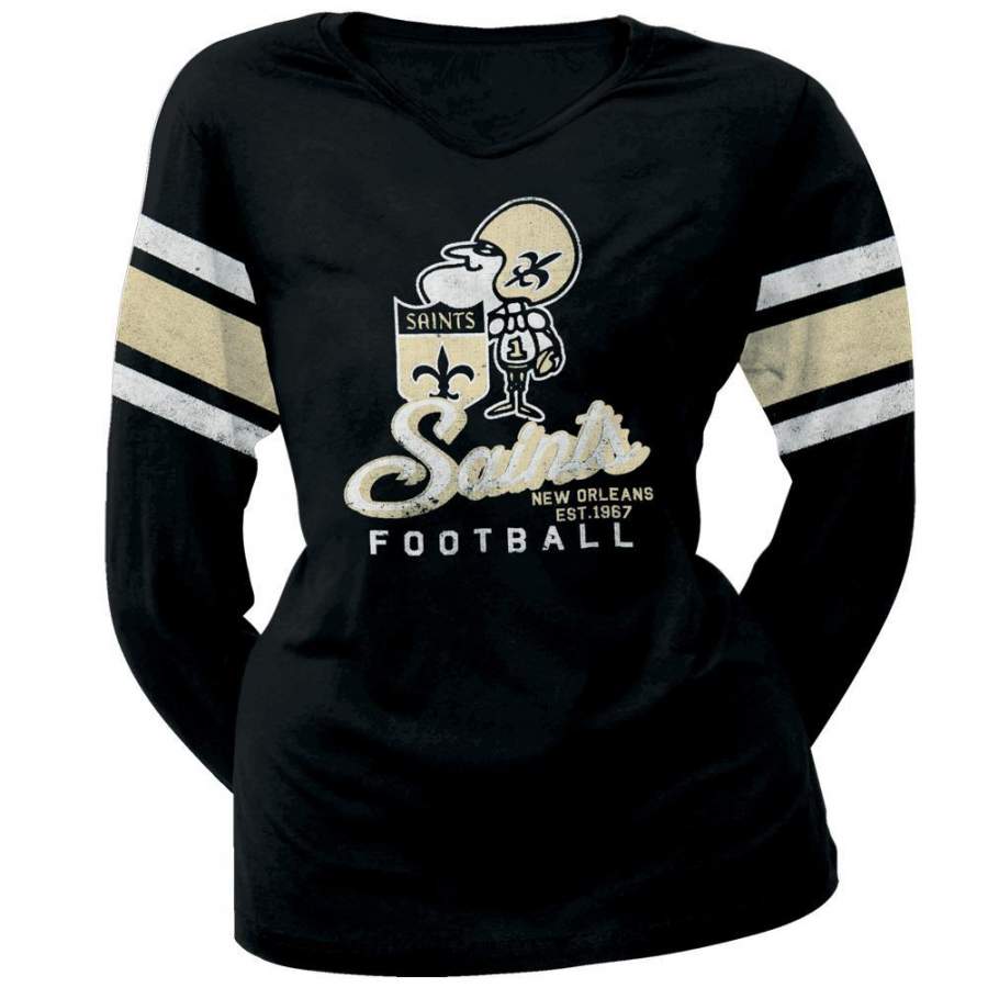 New Orleans Saints – Homerun Premium Juniors Long Sleeve T-Shirt