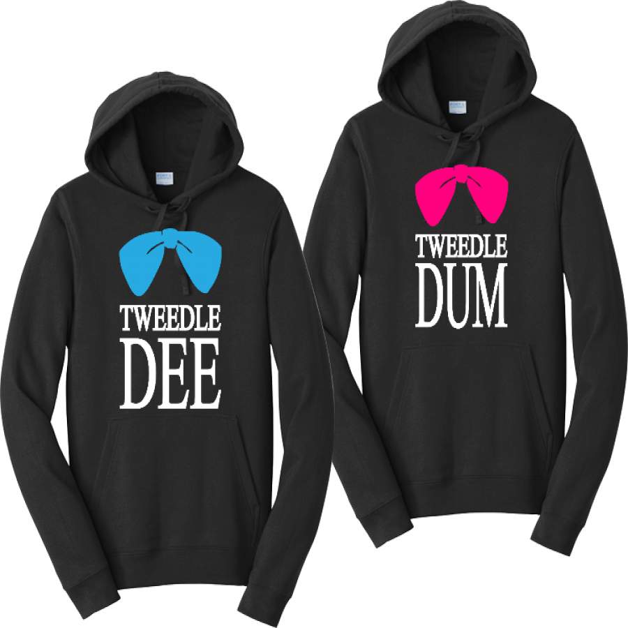 Tweedle Dee And Tweedle Dum Couples Hoodies Matching Sweatshirts