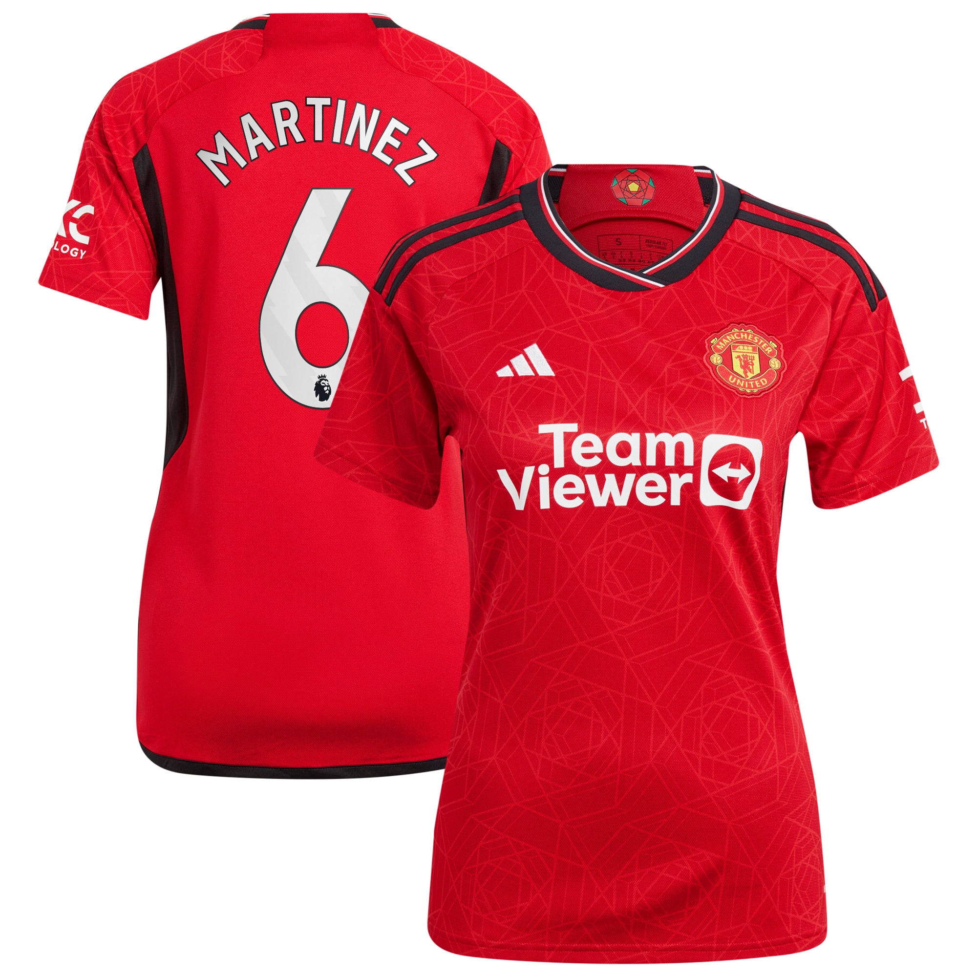 Lisandro Martínez Manchester United Women's 2023/24 Home Replica Player Jersey – Red