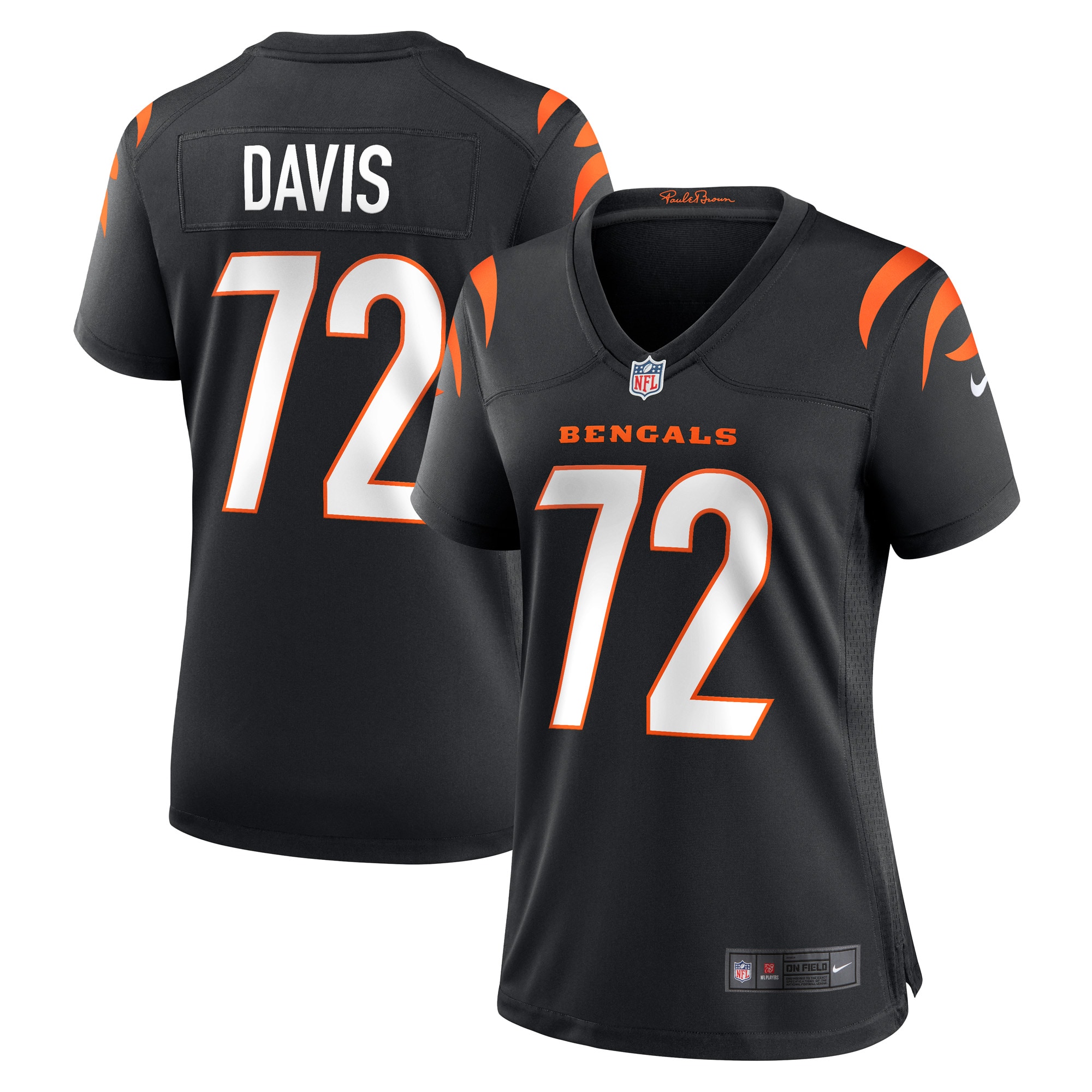 Women’s Cincinnati Bengals Domenique Davis Black Game Player Jersey