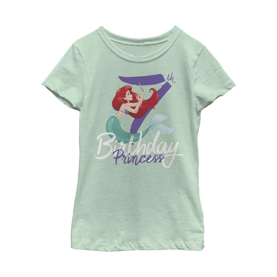 The Little Mermaid Girl’s 7th Birthday  T Shirt