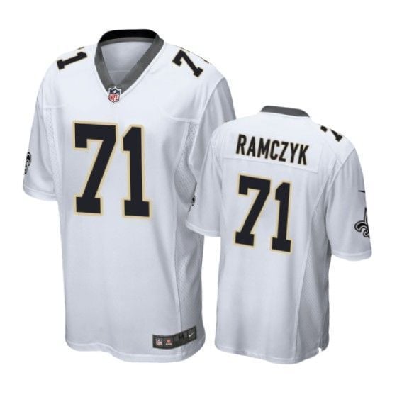 New Orleans Saints Ryan Ramczyk Game White Mens Jersey