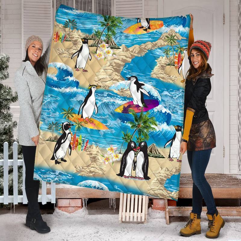 Penguin Vacation G5813- Quilt Blanket