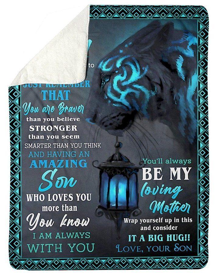 [Personalized Name] You’Ll Always Be My Loving Mother Tiger  –  Gift For Mommy, Home Decor, Gift For Family  – Fleece Blanket