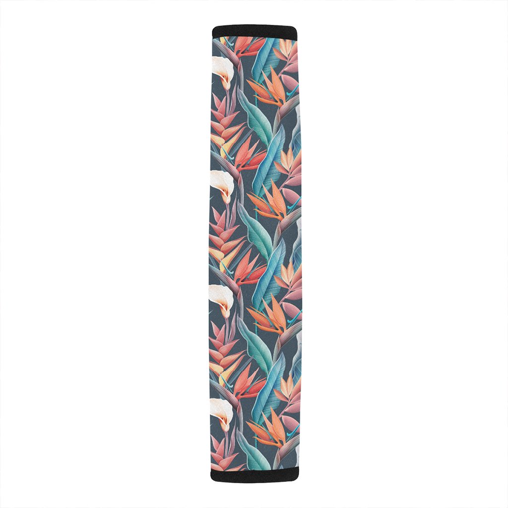 Hawaiian Seamless Tropical Flower Summer Hawaiian Car Belt Pads Ah Ha97510