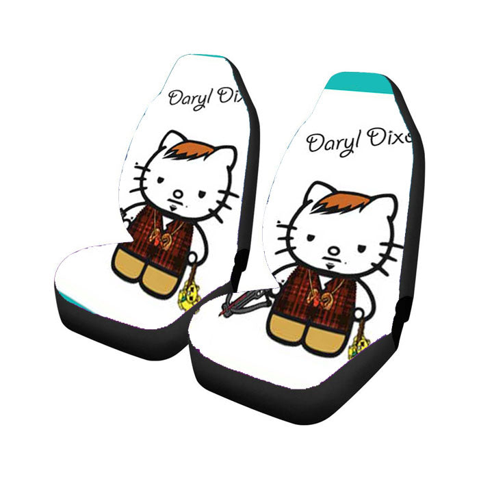 Walking Dead Hello Kitty Daryl 2 Car Seat Covers