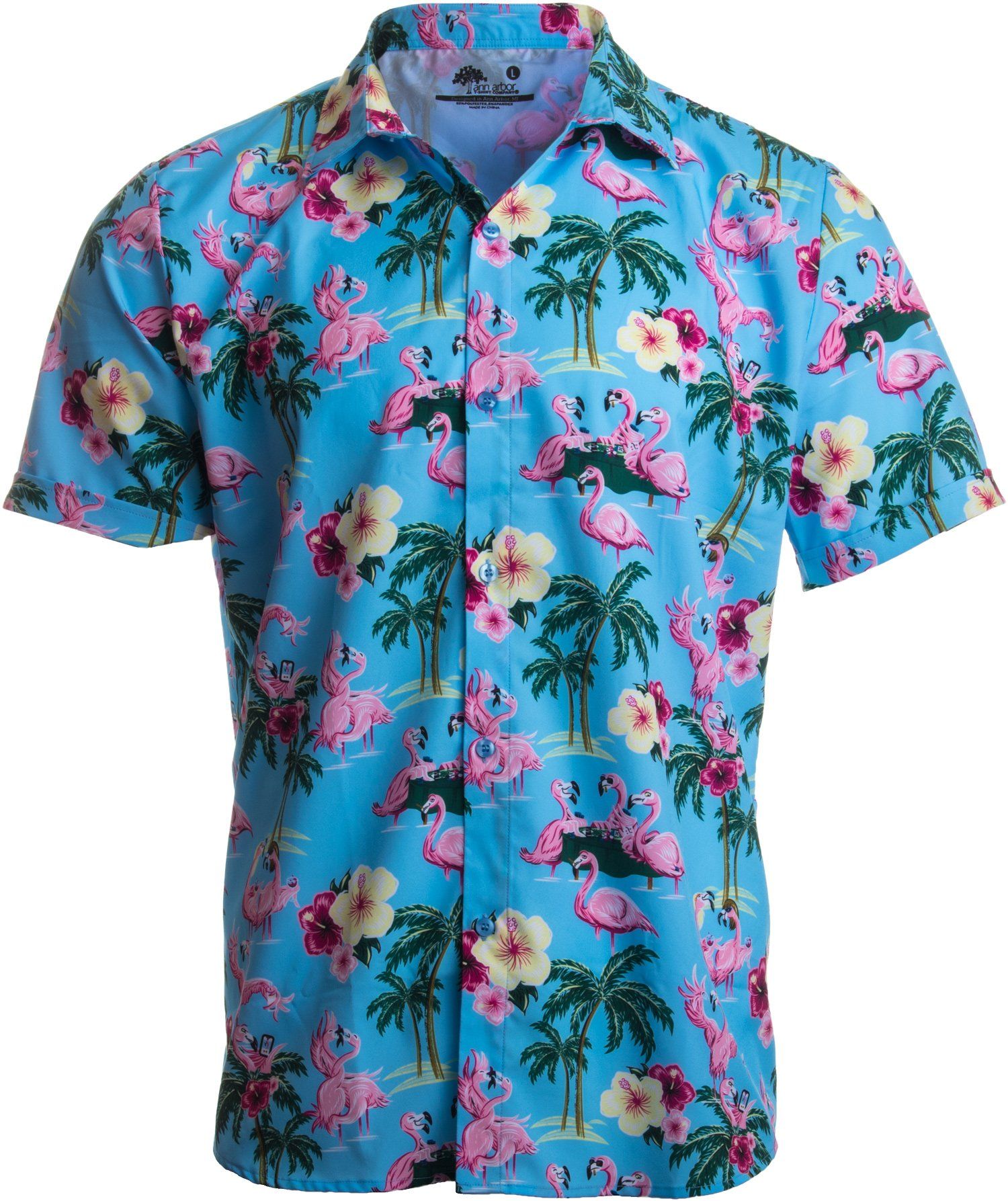 Party Flamingos Multicolor Unique Design Hawaii Shirt Ha31752